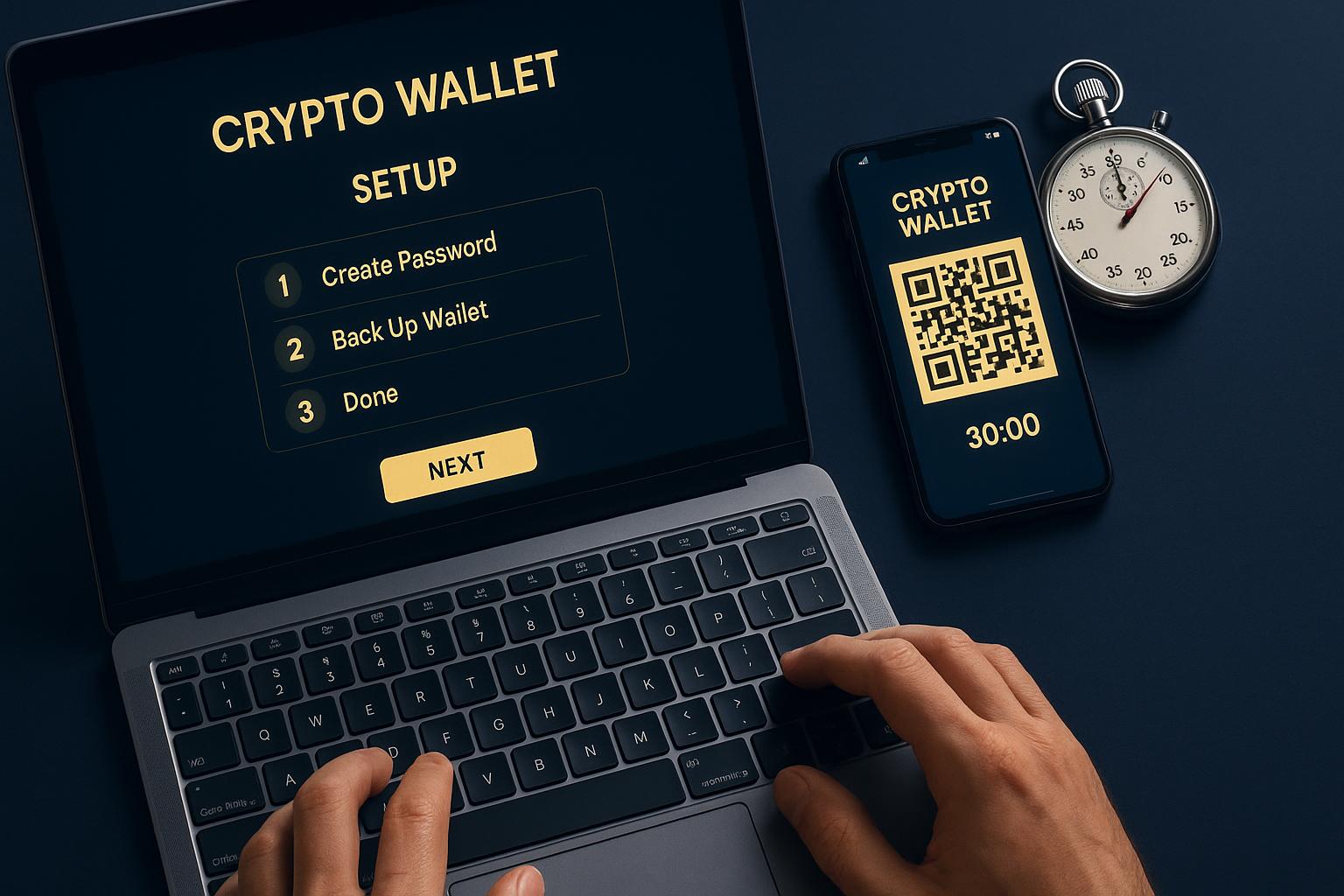 Setting up cryptocurrency wallet for online gambling with step-by-step process