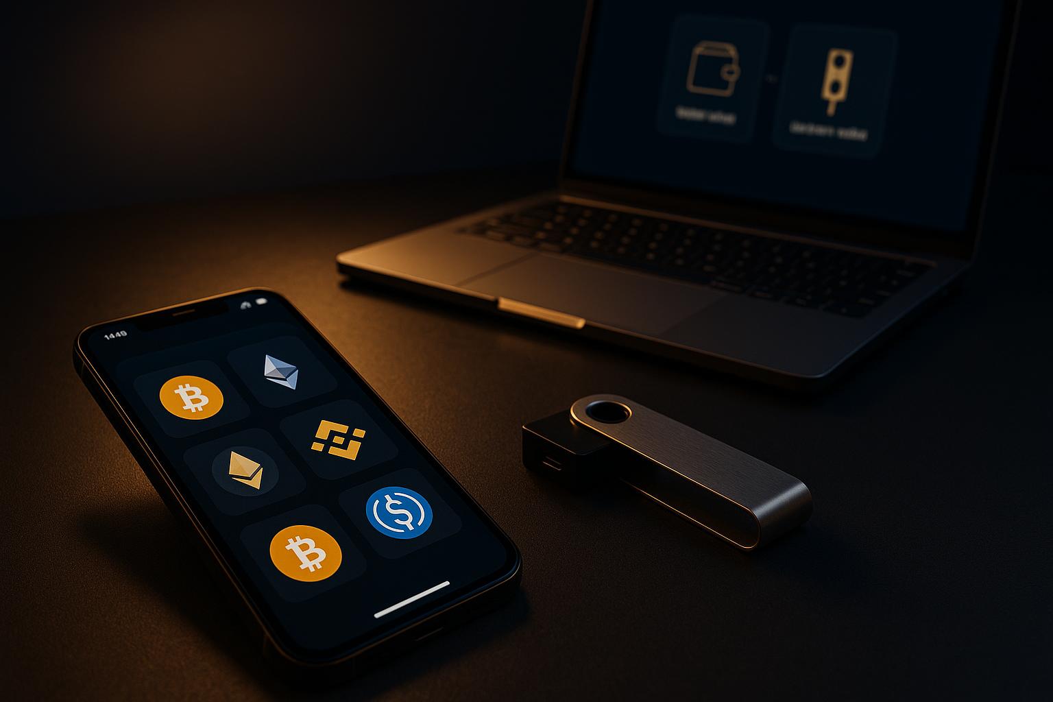 Hot and cold cryptocurrency wallet setup for casino gambling