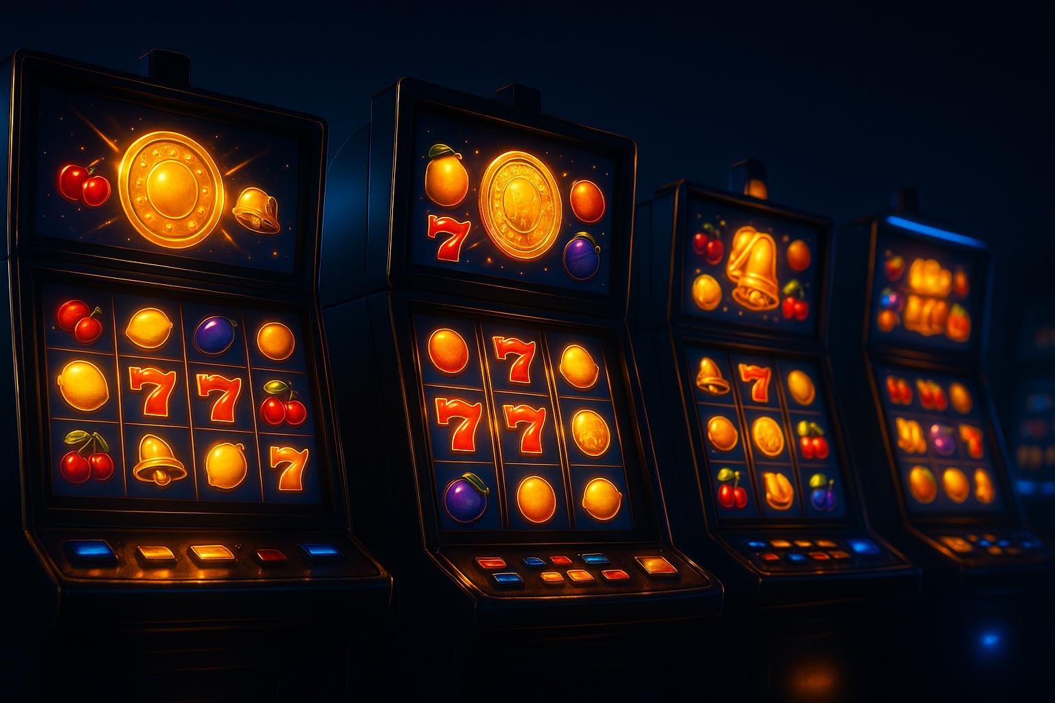 Multiple slot machine game screens showcasing DOGE casino game variety and jackpot options