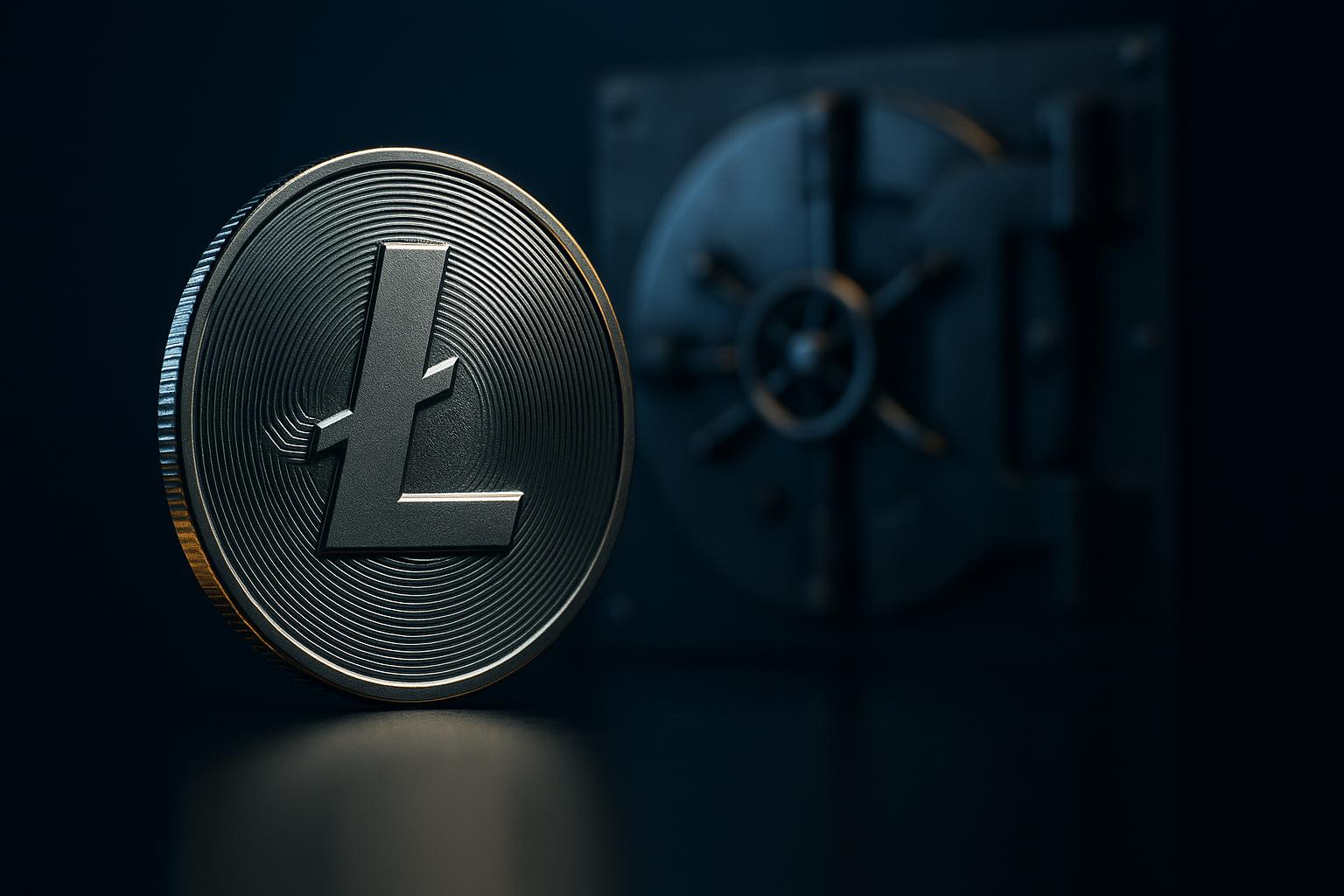 Litecoin cryptocurrency coin representing fast and secure casino transactions