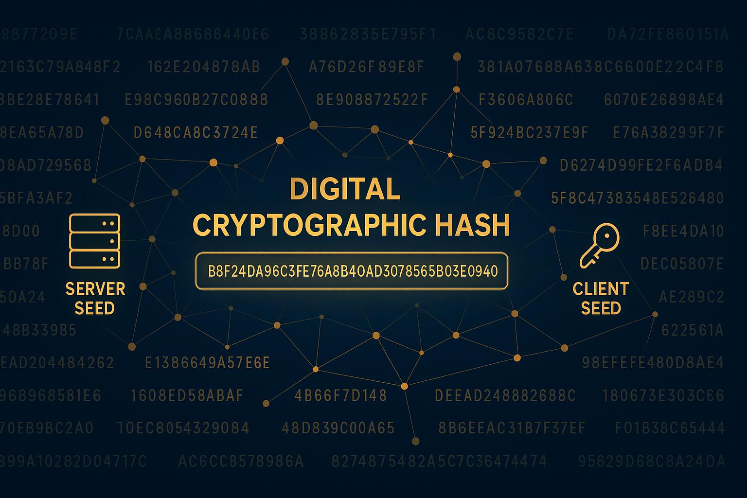 Provably fair technology cryptographic system for Bitcoin casino verification