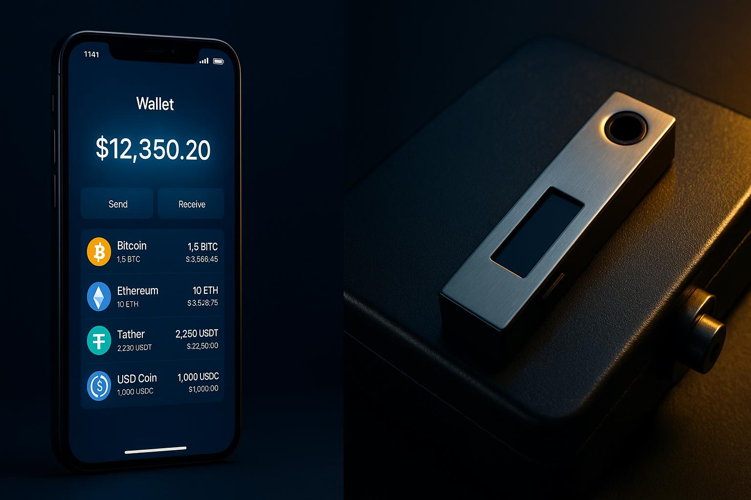 Hot wallet and cold storage wallet setup for cryptocurrency gambling