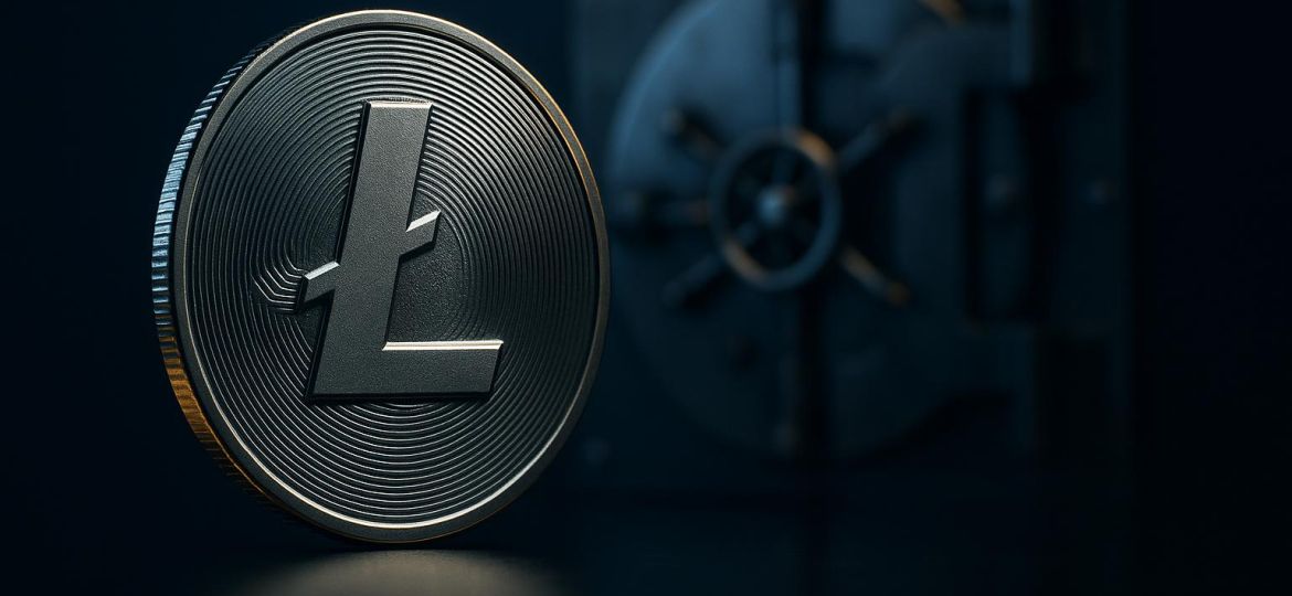 Litecoin cryptocurrency coin representing fast and secure casino transactions