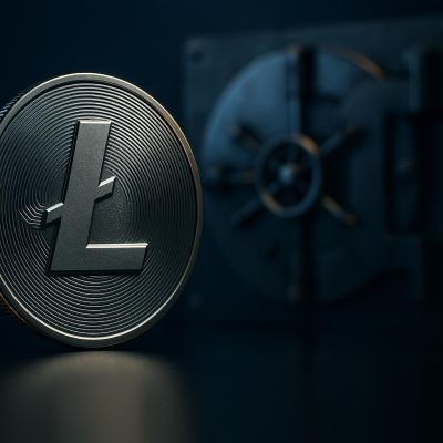 Litecoin cryptocurrency coin representing fast and secure casino transactions