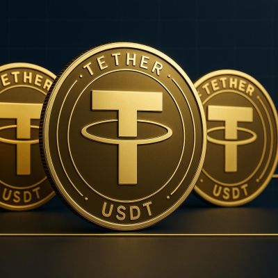 USDT Tether stablecoin tokens representing price stability in cryptocurrency gambling