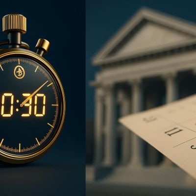 Stopwatch measuring Bitcoin transaction speed compared to traditional banking delays for sports betting deposits